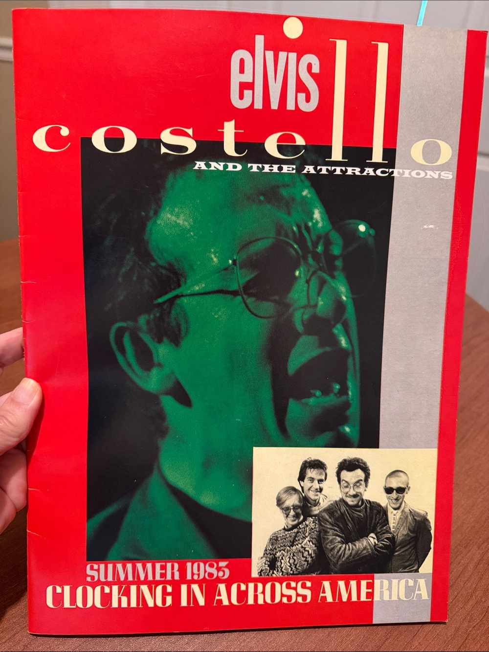Elvis Costello and The Attractions Original Summer 1983 Souvenir Tour Book